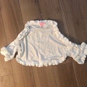 Lilly Pulitzer White Shawl Sweater